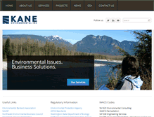 Tablet Screenshot of kane-environmental.com